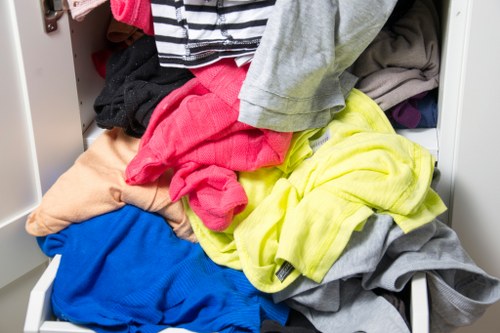 Operatives conducting on-site risk assessment during property clearance