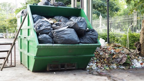 Waste removal process being implemented